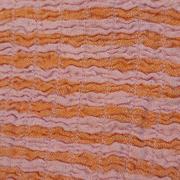 A NEW DAY WOMEN'S ONE SHOULDER SUMMER TOP. ORANGE AND PINK STRIPE . XXL/ NWT - Picture 3 of 5